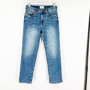 Daze Denim Mid-Rise Straight Leg Jeans